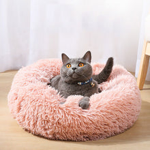 Load image into Gallery viewer, Cat Bed House Round Long Plush Super Soft Pet Dog Bed Winter Warm Sleeping Bag Puppy For Dogs Nest Products Cat Mat
