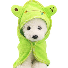 Load image into Gallery viewer, Soft Pet Dog Cat hat Animal Bathrobe Bath Towel Puppy Shower Wash Supplies Dog Pet cap Medium Small dog clothes  S/M/L
