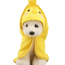 Load image into Gallery viewer, Soft Pet Dog Cat hat Animal Bathrobe Bath Towel Puppy Shower Wash Supplies Dog Pet cap Medium Small dog clothes  S/M/L
