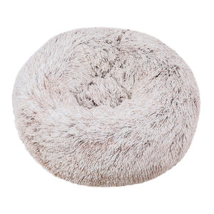 Super Soft Pet Bed Kennel Dog Round Cat Winter Warm Sleeping Bag Long Plush Puppy Cushion Mat Portable Cat Supplies 46/50/60cm