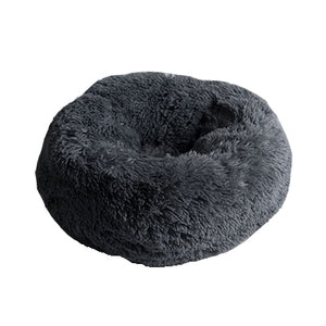 Super Soft Pet Bed Kennel Dog Round Cat Winter Warm Sleeping Bag Long Plush Puppy Cushion Mat Portable Cat Supplies 46/50/60cm