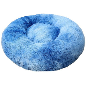 Super Soft Pet Bed Kennel Dog Round Cat Winter Warm Sleeping Bag Long Plush Puppy Cushion Mat Portable Cat Supplies 46/50/60cm