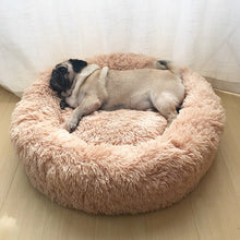 Load image into Gallery viewer, Super Soft Pet Bed Kennel Dog Round Cat Winter Warm Sleeping Bag Long Plush Puppy Cushion Mat Portable Cat Supplies 46/50/60cm
